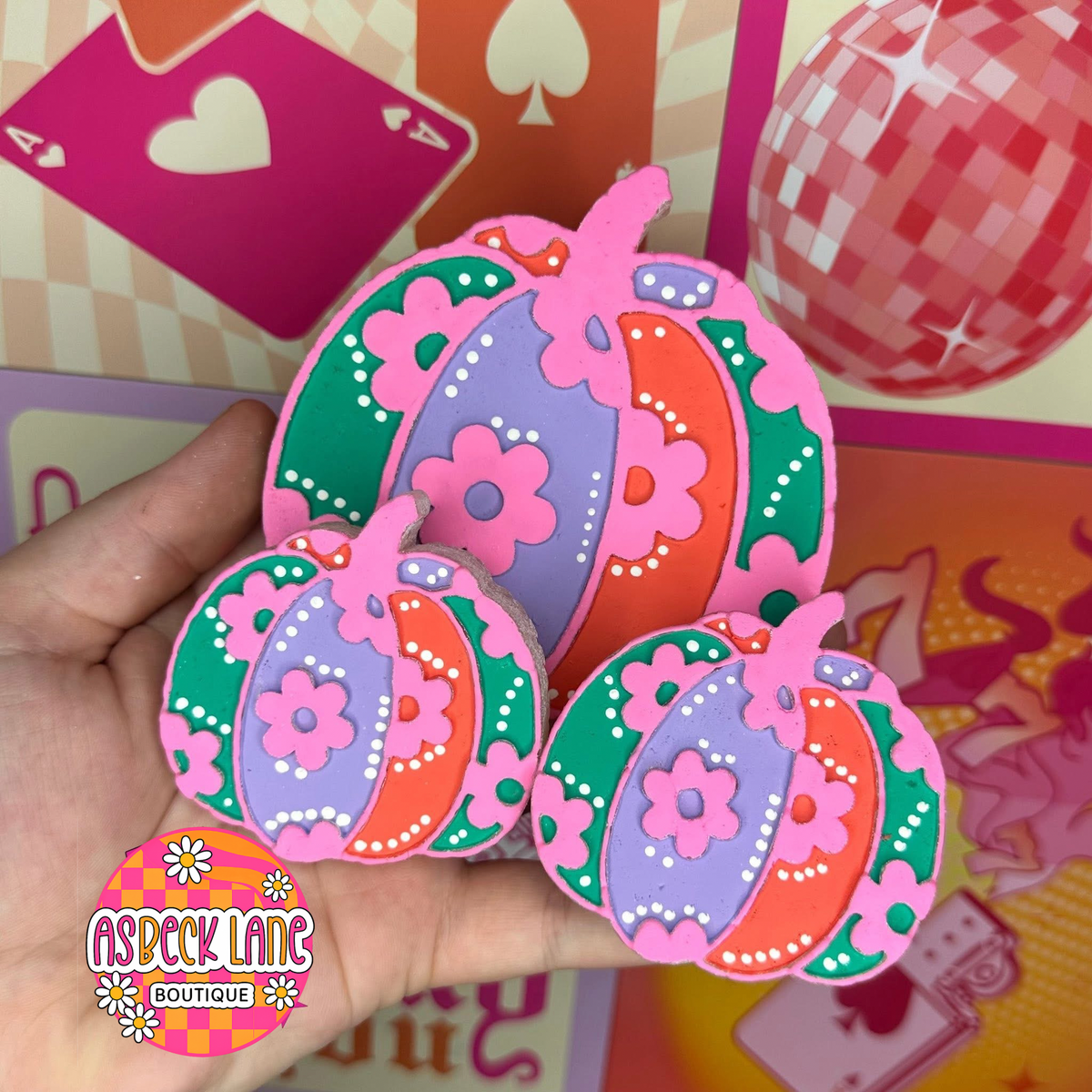 Floral pumpkin SET