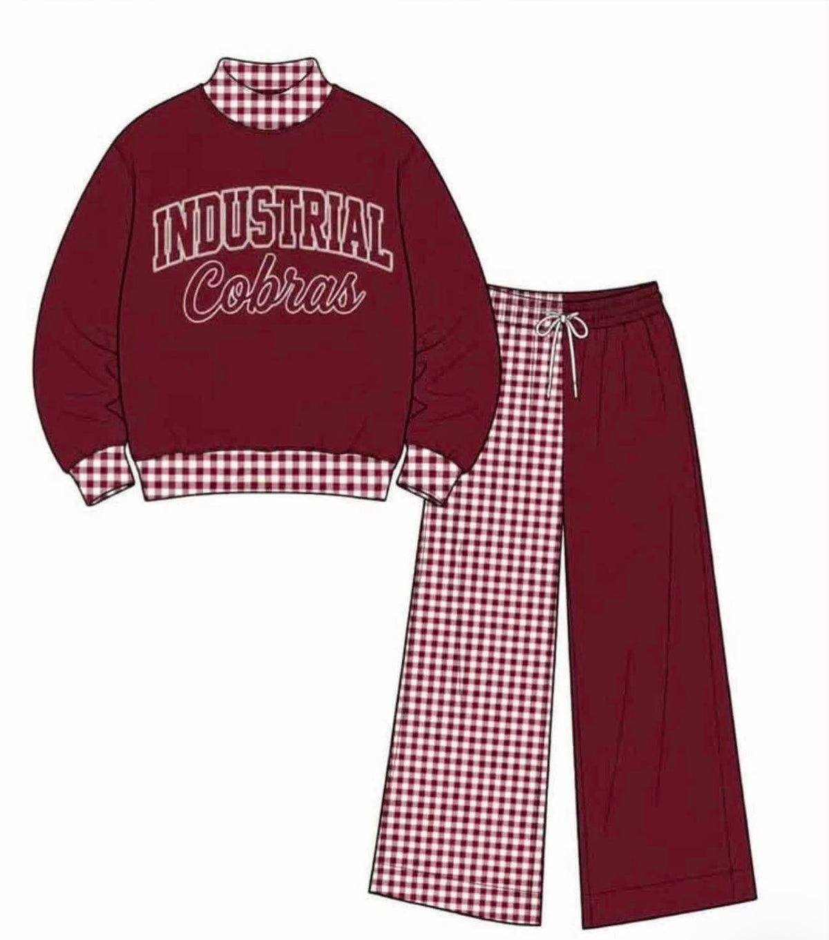 Industrial cobras checkered pant SET