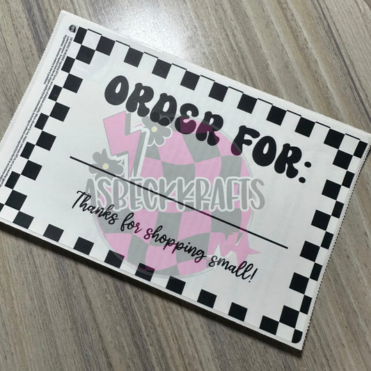 Order for 4by6 Labels