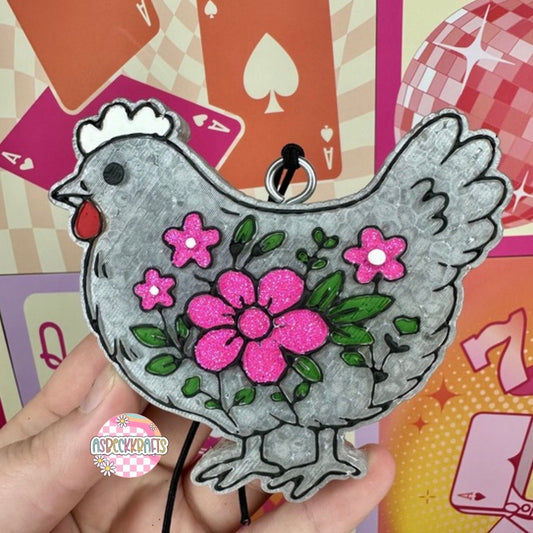 Floral chicken