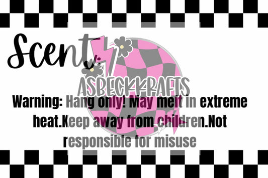 Checkered scent labels
