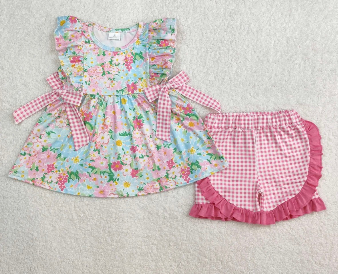 Floral summer short set