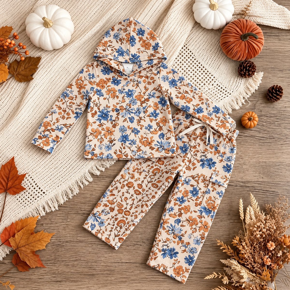 Cozy floral pant set