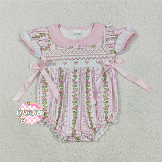 Pretty in pink Smocked Bubble