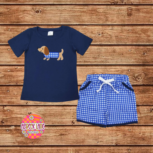 Little Pup Short Set